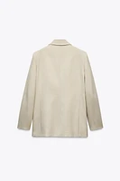 DOUBLE BREASTED SHOULDER PAD BLAZER