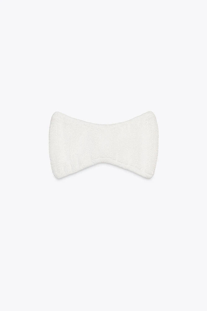 TEXTURED BIKINI TOP