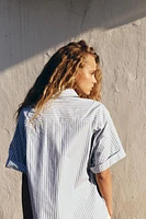 STRIPED POPLIN SHIRT
