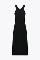 STRETCH CONTOURING BUCKLE DRESS