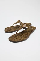 ANIMAL PRINT SANDALS