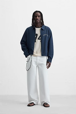 CONTRAST EMBROIDERY JACKET