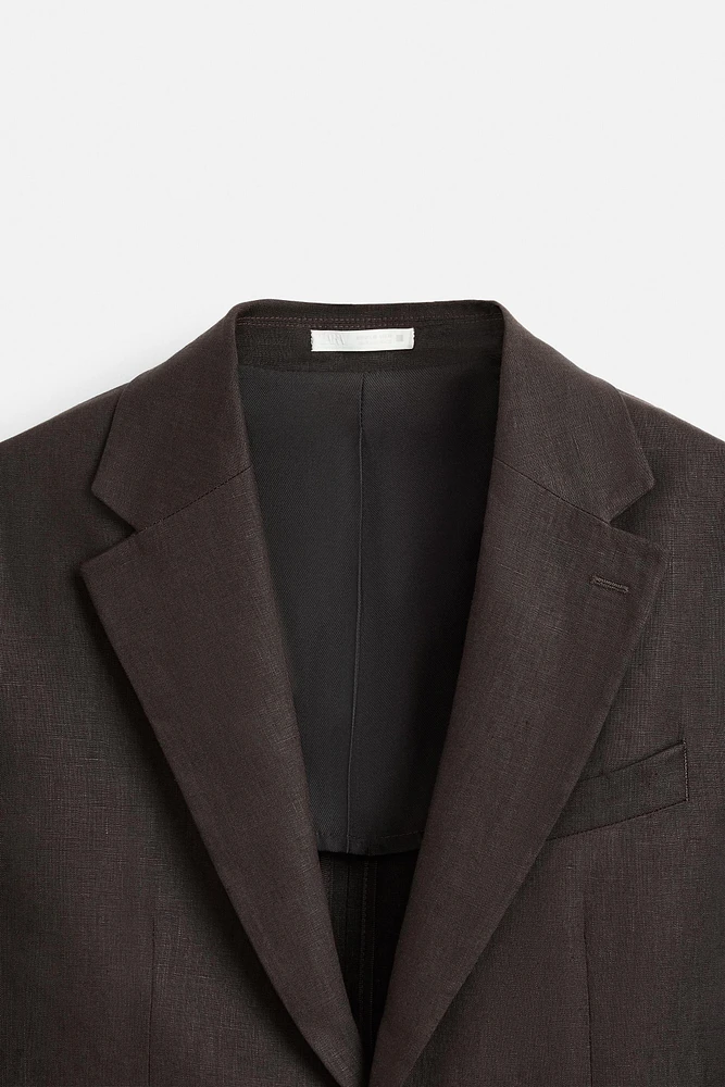 100% LINEN SUIT BLAZER