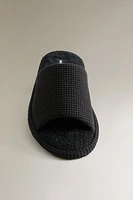 CHAUSSONS OUVERTS TISSU ÉPONGE SALLE DE BAIN
