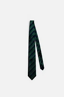 100% SILK STRIPED TIE
