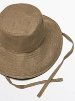 Bucket hat with bow