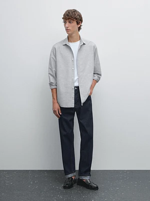 Chemise regular fit chinée