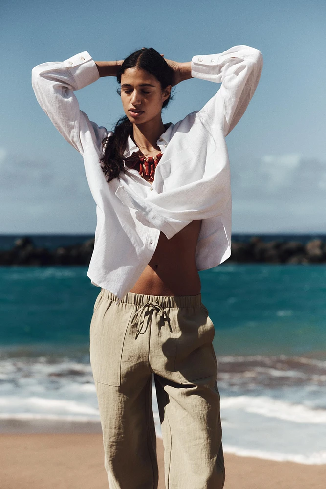 PANTALON À TAILLE ÉLASTIQUE