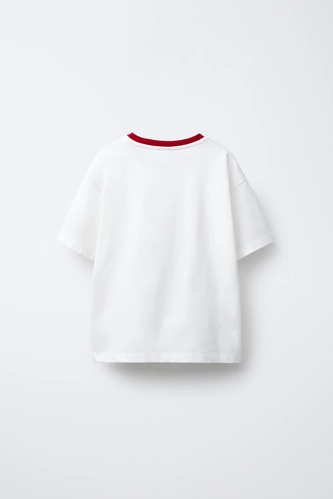 MY MELODY AND CINNAMOROLL © SANRIO FLOCKED T-SHIRT