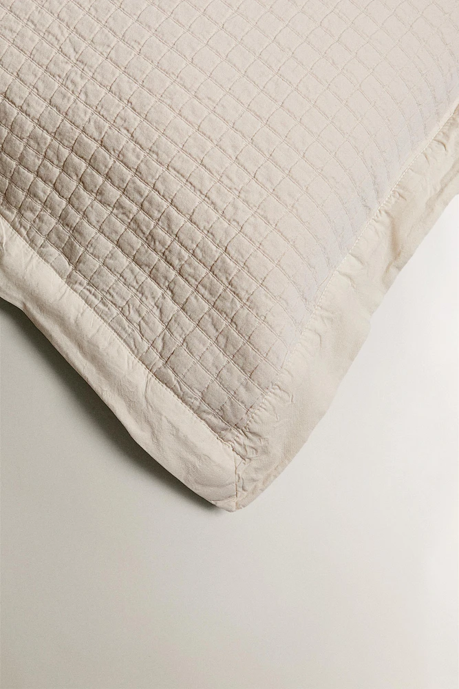 HOUSSE DE COUSSIN ENFANT CARREAUX