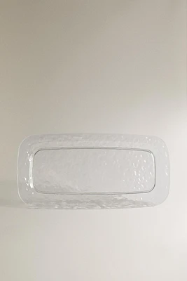 PLATEAU ACRYLIQUE BORD TEXTURÉ