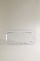 PLATEAU ACRYLIQUE BORD TEXTURÉ