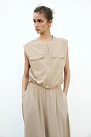 ROUND HEM MIDI SKIRT