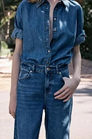 Z1975 BELTED DENIM SHIRT
