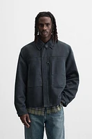 BLOUSON EFFET CIRÉ
