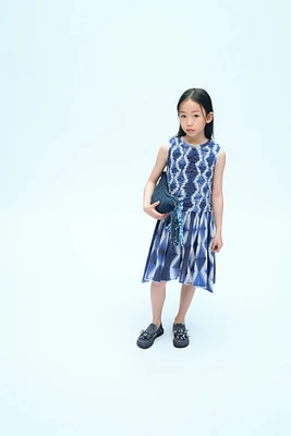 PRINTED ELASTIC DRESS X FANGLU LIN