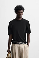 FLOWY KNIT T-SHIRT