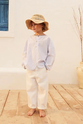 CHEMISE À RAYURES ET LISERÉS CARREAUX ÉDITION LIMITÉE