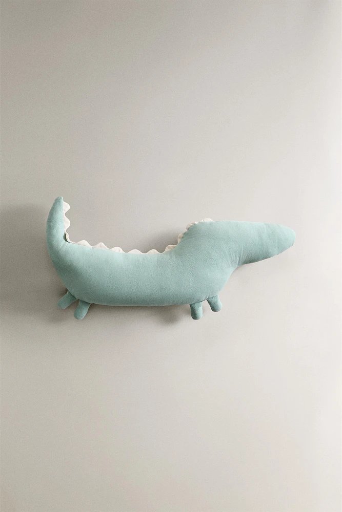 COUSSIN ENFANT COTON CROCODILE