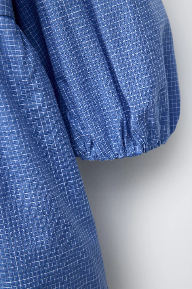 PLAID PETER PAN COLLAR DRESS