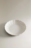 SCALLOPED PORCELAIN SOUP PLATE