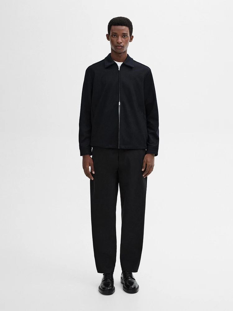Jacket with adjustable hem detail