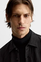 SATIN EFFECT JACQUARD SHIRT
