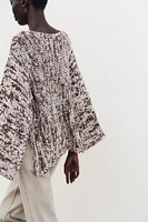 COMBINATION KNIT SWEATER