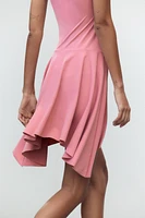 ROBE POLYAMIDE BAS ASYMÉTRIQUE