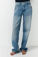 JEAN TRF COUPE LARGE À TAILLE MI-HAUTE