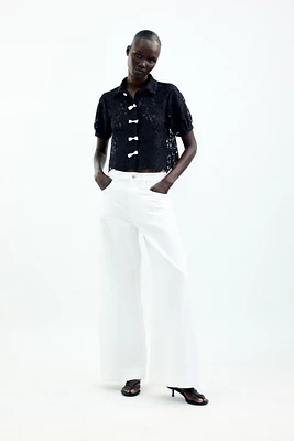 CHEMISE DENTELLE LACETS