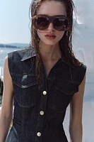 ROBE COURTE Z1975 EN DENIM