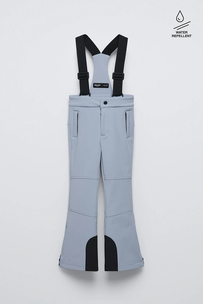 WINDPROOF AND WATER RESISTANT RECCO® SYSTEM SUSPENDER PANTS SKI COLLECTION