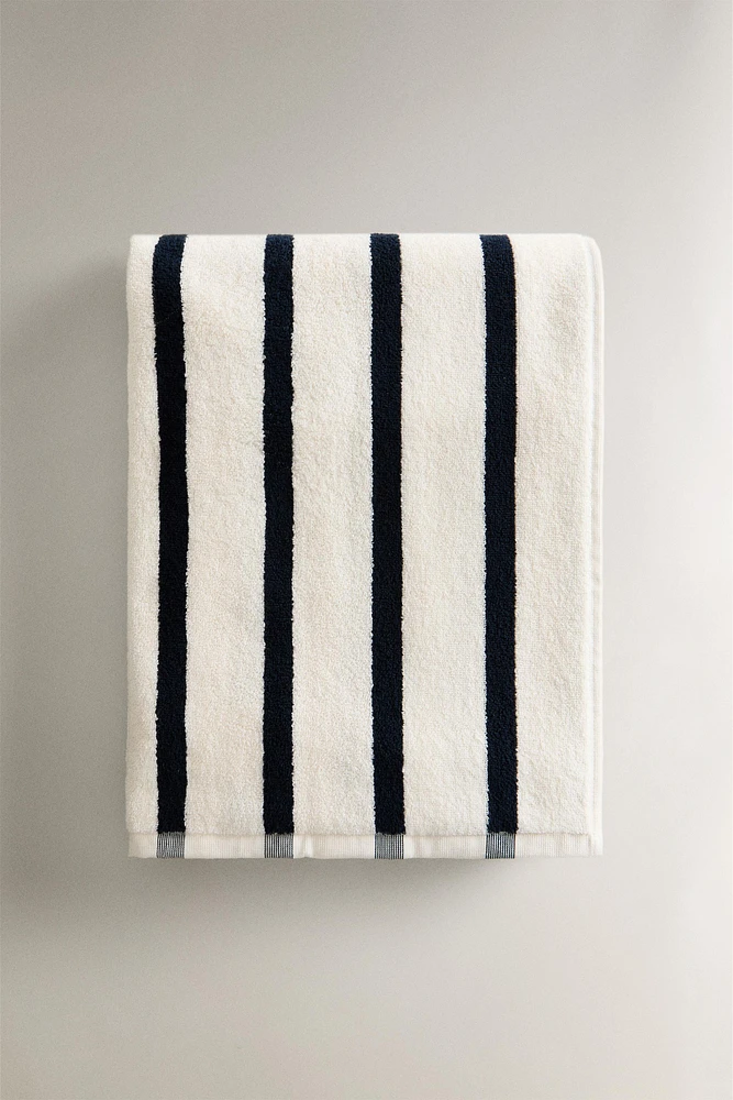 STRIPED COTTON BEACH TOWEL