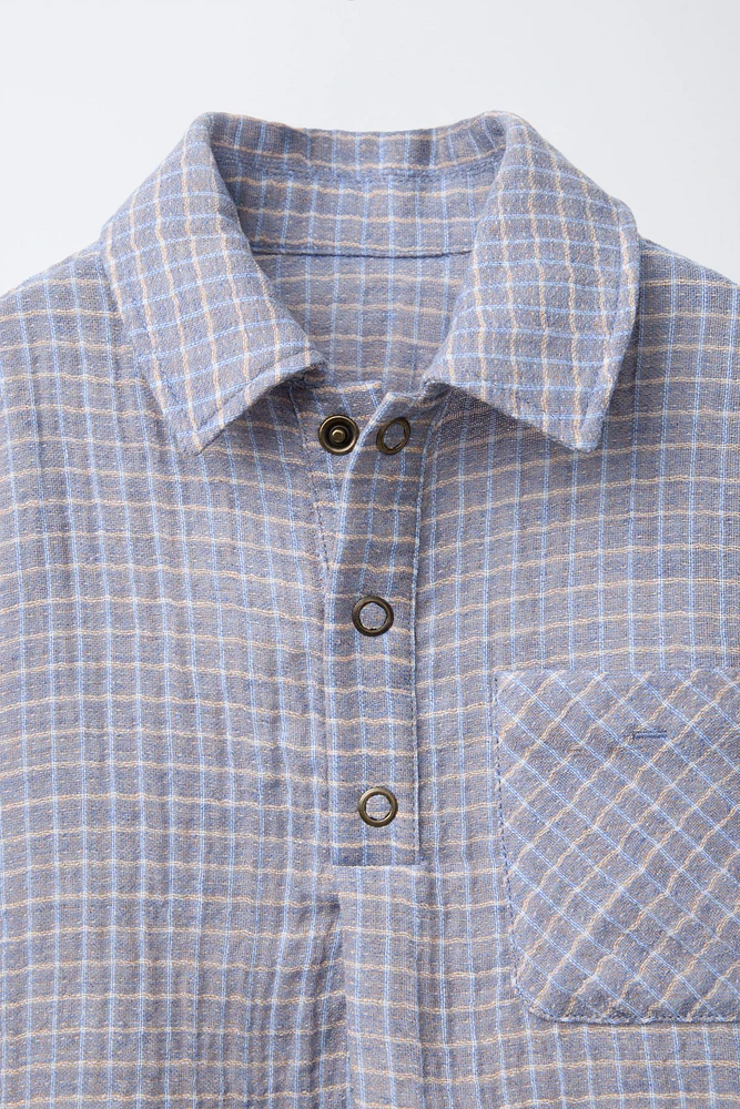 PLAID PRINT SHIRT