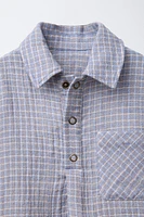 PLAID PRINT SHIRT