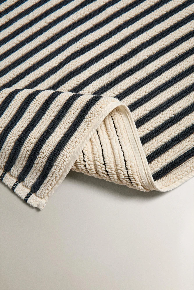 COLORED STRIPE BATH MAT
