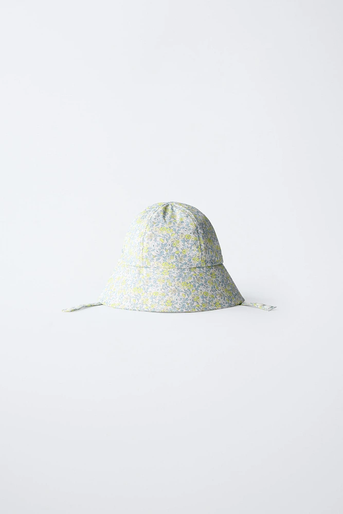 RUBBERIZED FLORAL BUCKET HAT