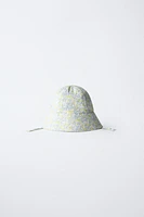 RUBBERIZED FLORAL BUCKET HAT
