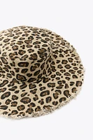 ANIMAL PRINT BUCKET HAT