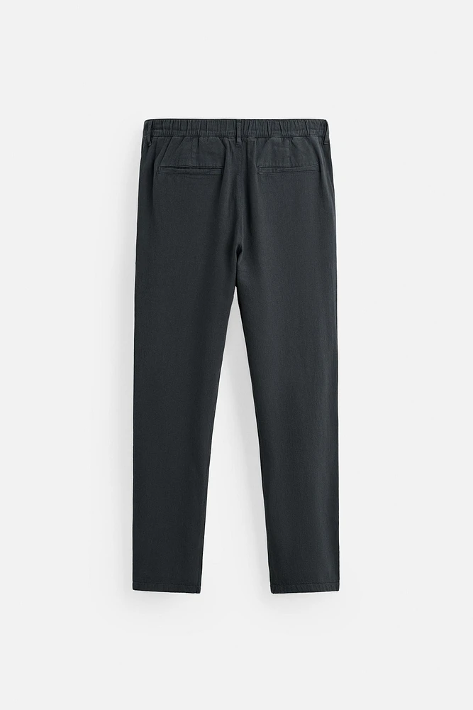 COTTON - LINEN PANTS