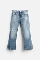 RIPPED FLARE FIT JEANS