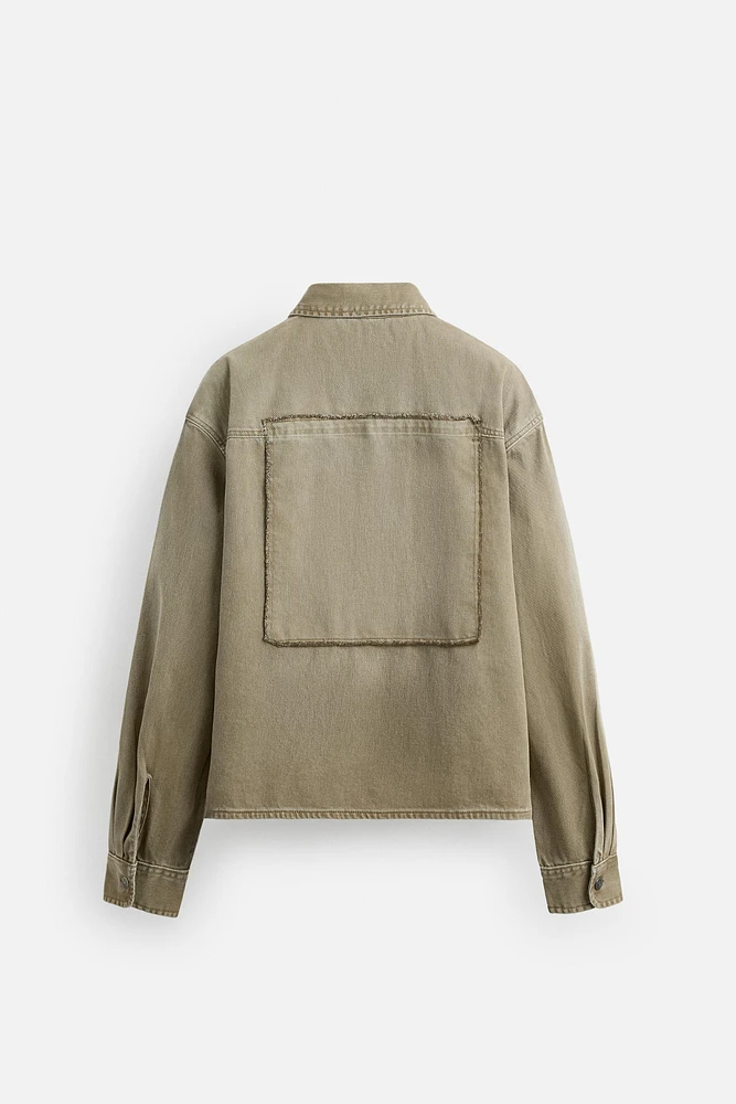 SURCHEMISE RELAXED FIT AVEC PIÈCE