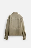 RELAXED FIT PATCH OVERSHIRT