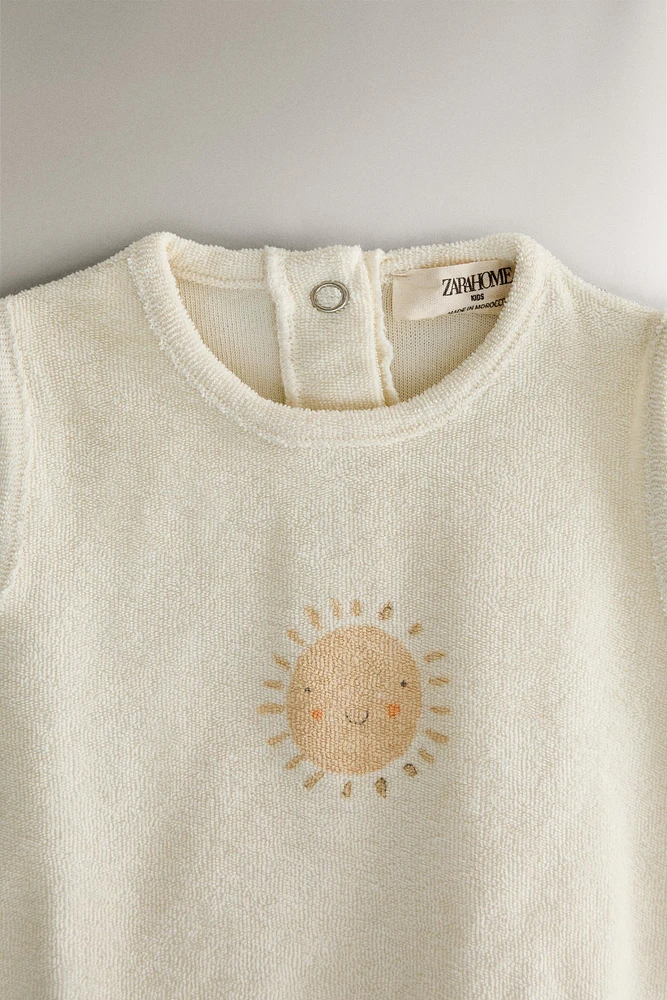 GRENOUILLÈRE ENFANT TISSU ÉPONGE COTON