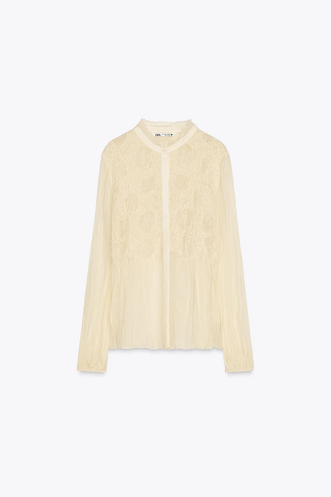 BEADED EMBROIDERED BLOUSE ZW COLLECTION
