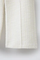 TEXTURED PANTS WITH JEWEL BUTTONS