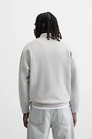 TEXT PATCH SWEATSHIRT