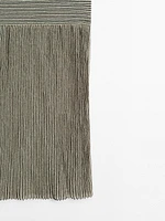 Long pleated skirt with flecked detail