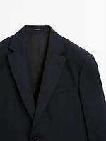 Veste de costume à rayures tennis en laine